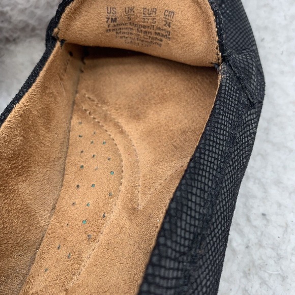 Naturalizer Gallop Loafers Womens 7M Shiny Black N5 Comfort Dressy Classy Office - Picture 7 of 8